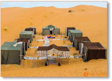 Camel ride in Erg Chebbi dunes